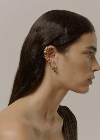 Roscida Drop Hoops Set