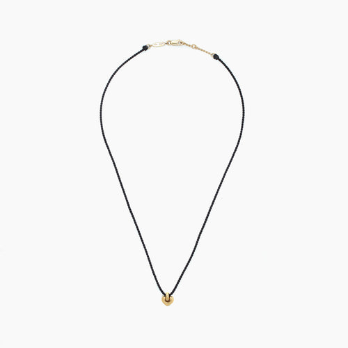 Cord Petite Heart Necklace