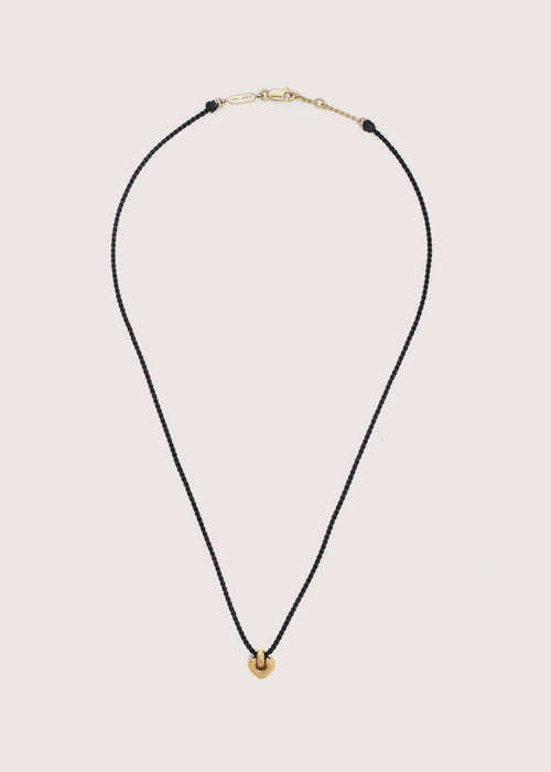 Cord Petite Heart Necklace