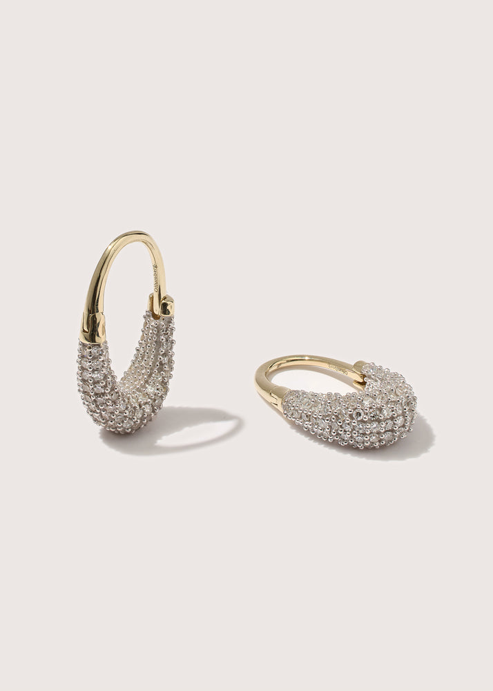 9kt Diamond Roscida Drop Earrings