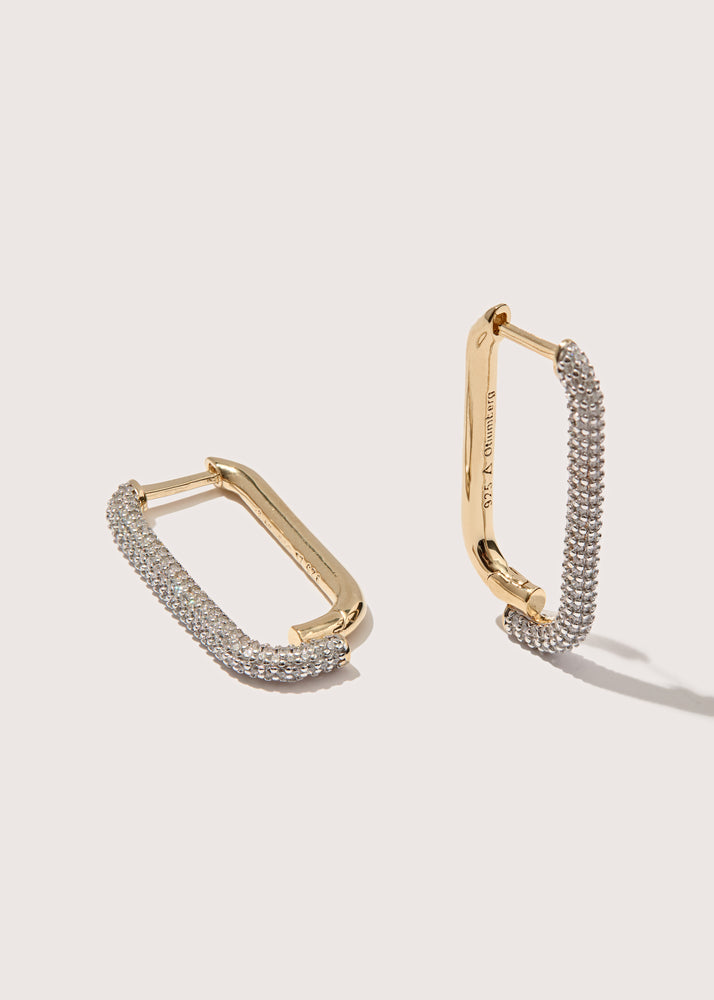 Mosaic Pavé Hoops
