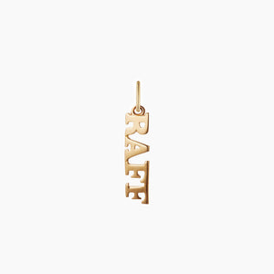 Solid Gold Name Pendant