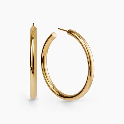 Large Gold Chunky Hoops | Gold Hoop Earrings | Otiumberg Jewellery