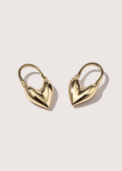 Fine Roscida Heart Earrings
