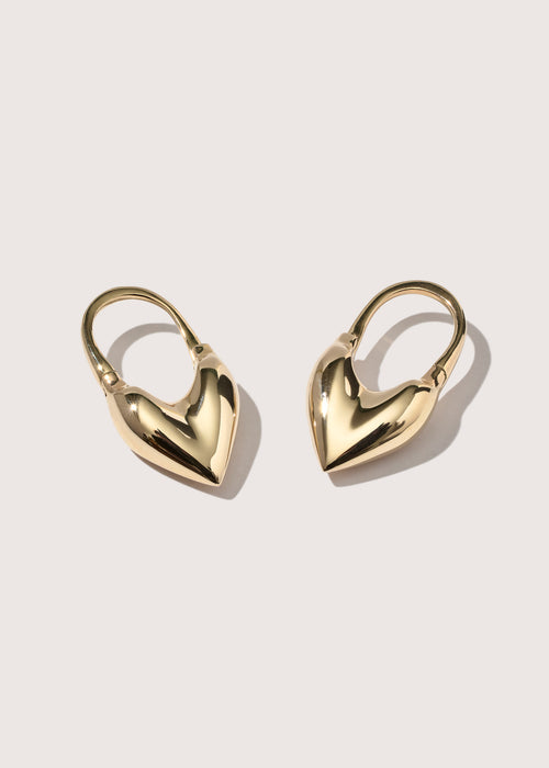 Fine Roscida Heart Earrings