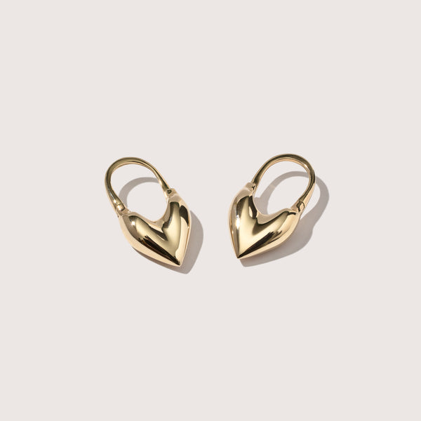 Fine Roscida Heart Earrings