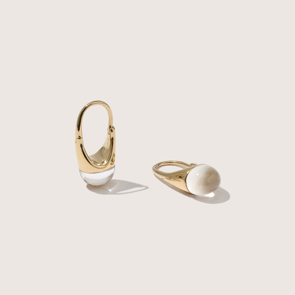 Roscida Quartz Earrings