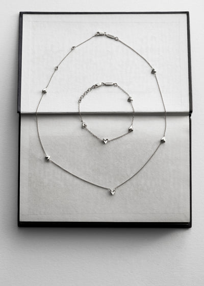 Roscida Heart Scatter Necklace