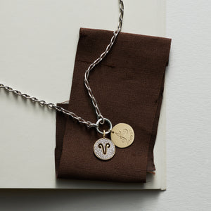 Engraved Disc Eternal Necklace