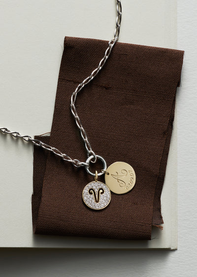 Engraved Disc Eternal Necklace