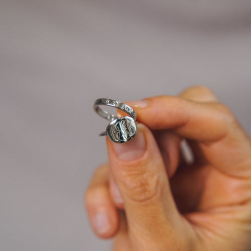 Band Ring with Complimentary Hand Engraving