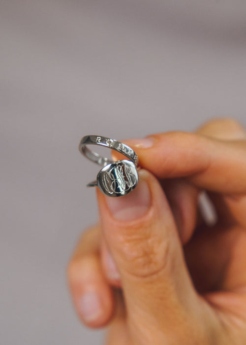 Band Ring with Complimentary Hand Engraving