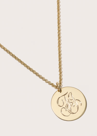 Large Solid Gold Disc with Complimentary Hand Engraving