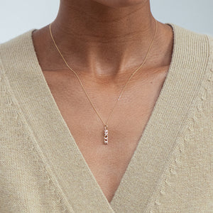 Solid Gold Name Pendant (Made To Order)