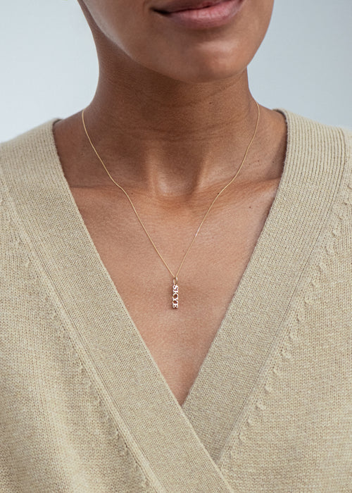 Solid Gold Name Pendant (Made To Order)