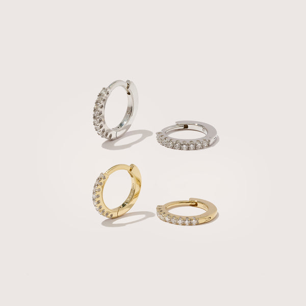 Signature Diamond Huggie Edit - Set 1