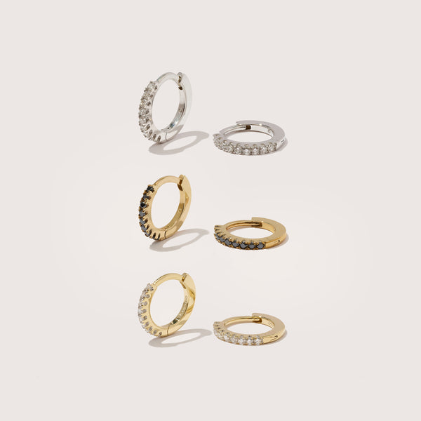 Signature Diamond Huggie Edit - Set 2