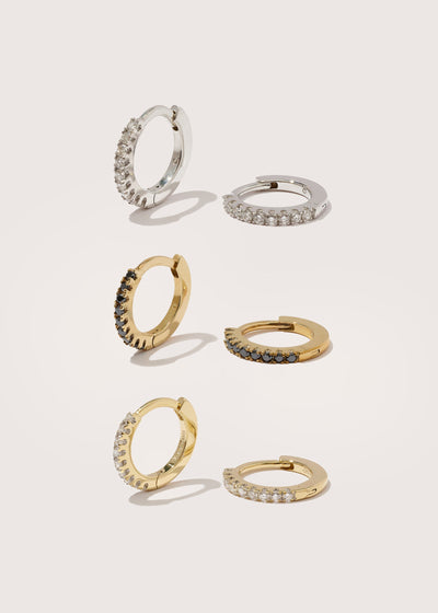 Signature Diamond Huggie Edit - Set 2