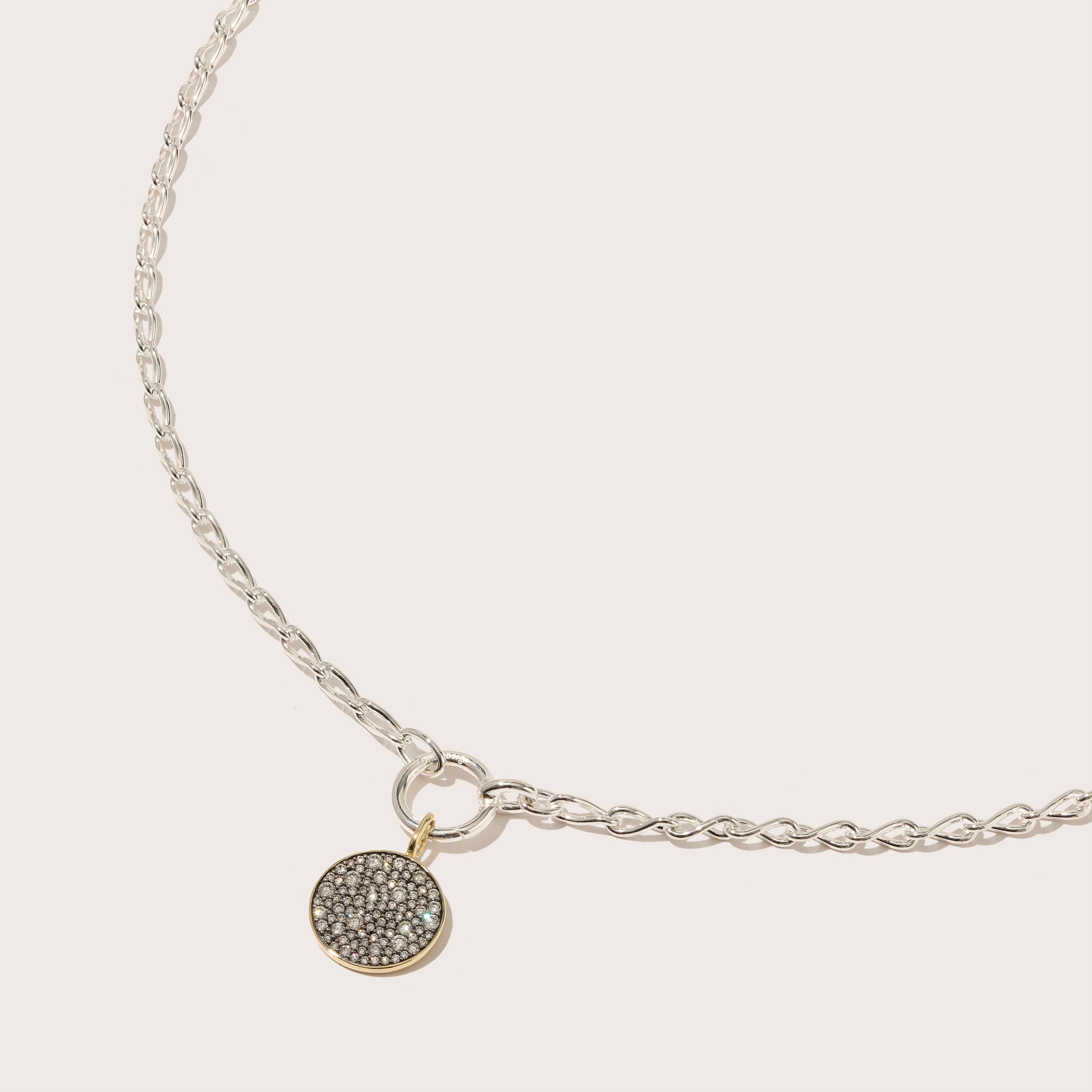 Diamond Disc Eternal Necklace