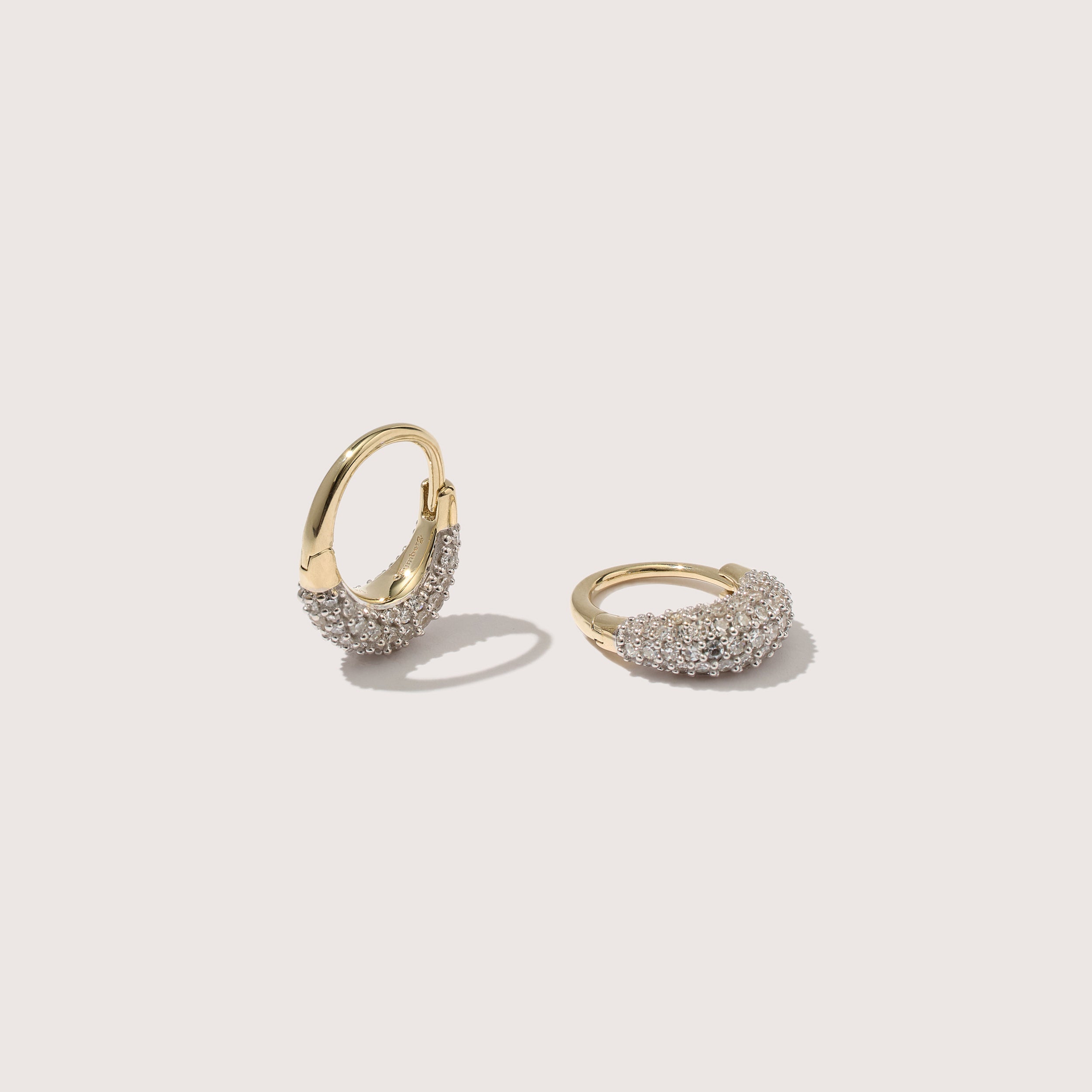 9kt Small Diamond Roscida Drop Earrings