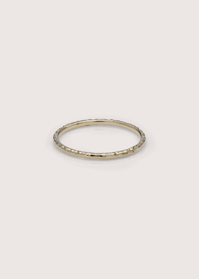 Classic Hammered Thread Ring