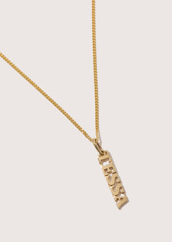 Gold Vermeil Name Pendant (Made To Order)