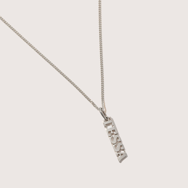 Sterling Silver Name Pendant (Made To Order)