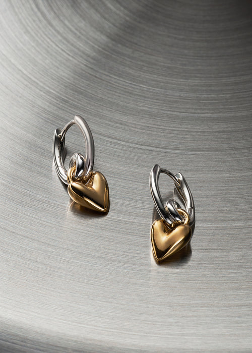 Heart Loop Drop Earrings