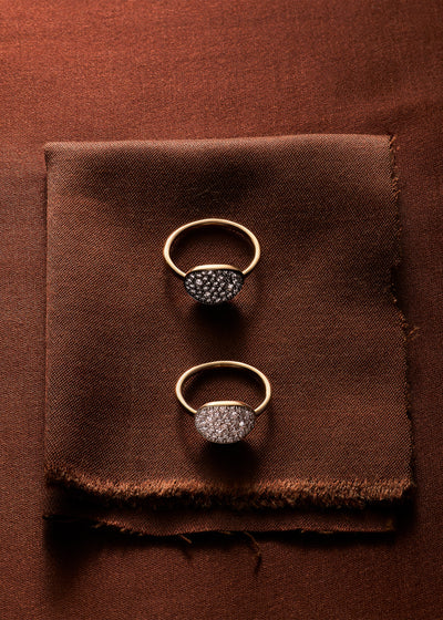 Midnight Diamond Signet Ring (Pre-Order)