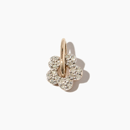 Tiny Diamond Flower Necklace