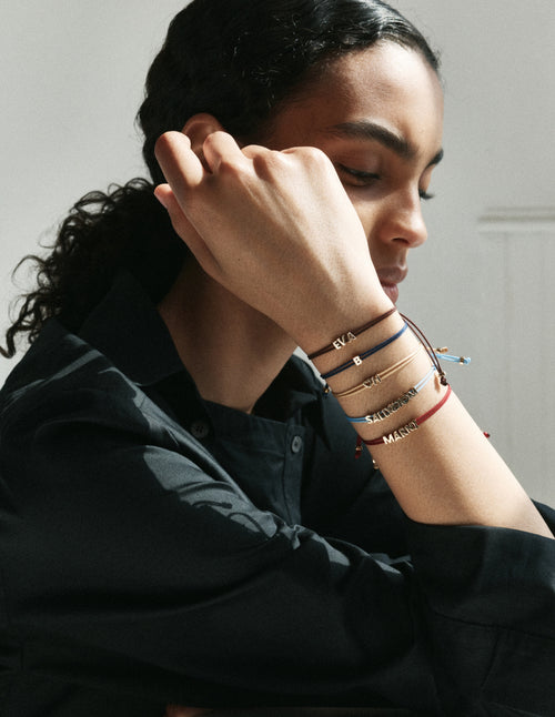 Totem Name Chocolate Brown Cord Bracelet (Made To Order)