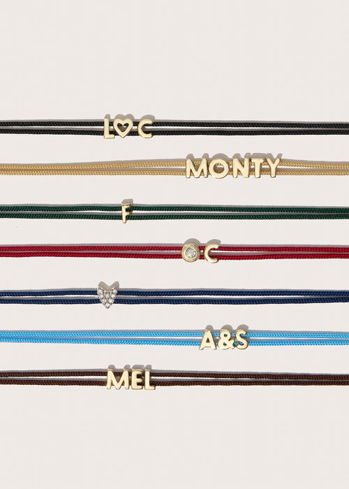 Totem Name Gold Cord Bracelet (Made To Order)