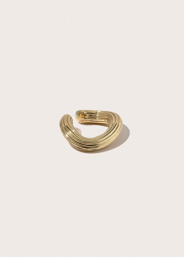 Twisted Ridged Ear Cuff