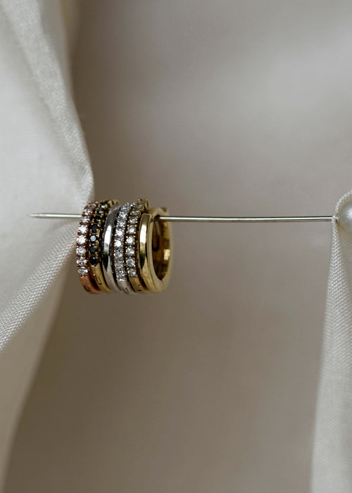 Signature Diamond Huggie Edit - Set 1