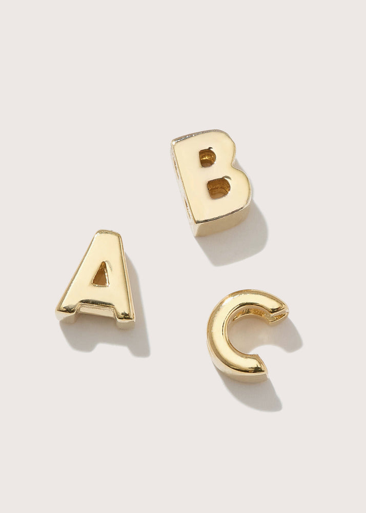 Totem Alphabet Charm (Solid Gold)