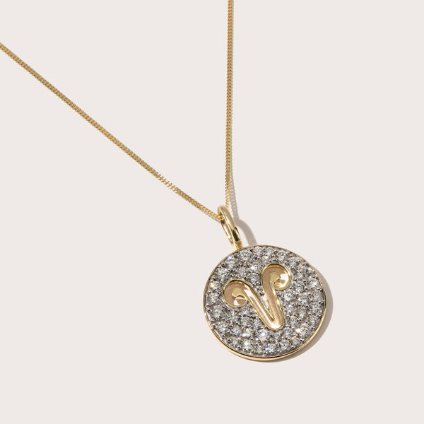 Diamond Zodiac Pendant