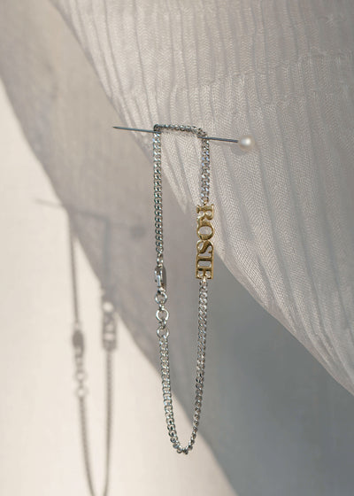 Mixed Metal Personalised Name Bracelet (Made To Order)