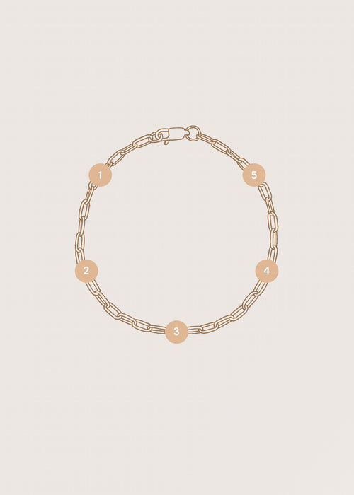 Diamond Charm Bracelet (Made To Order)