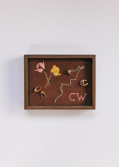 Small Monogrammed Personalised Jewellery Tray