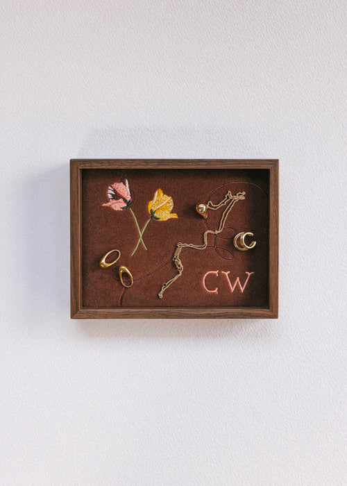 Small Monogrammed Personalised Jewellery Tray