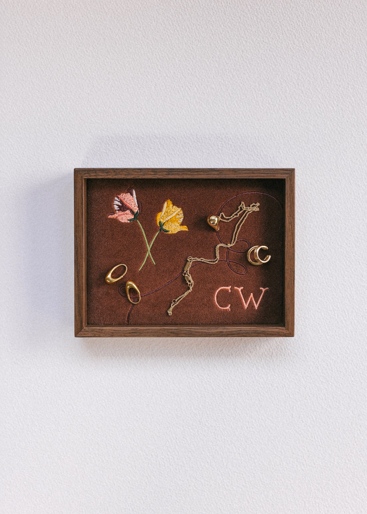 Small Monogrammed Personalised Jewellery Tray