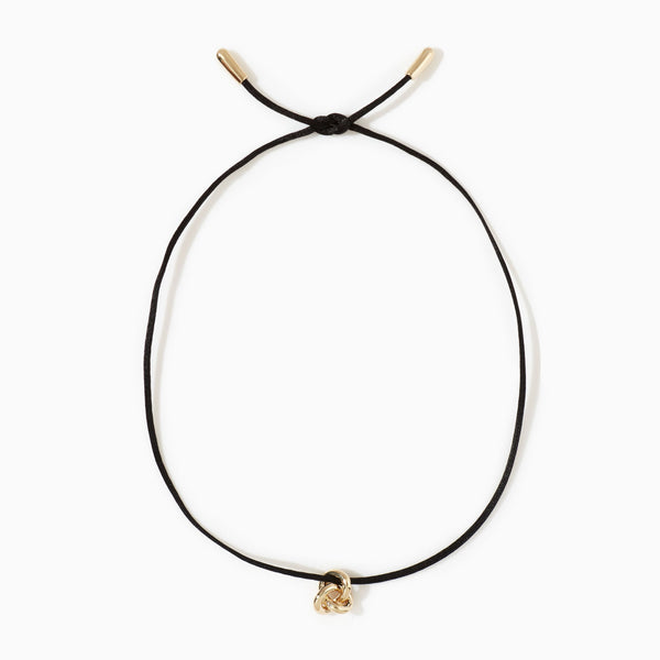 Otiumberg Gold Vermeil Cord Knot Necklace