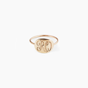 engraveable gold ring
