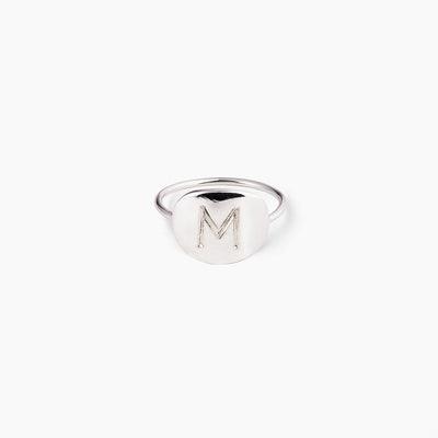 Modern Signet Ring with Complimentary Hand Engraving