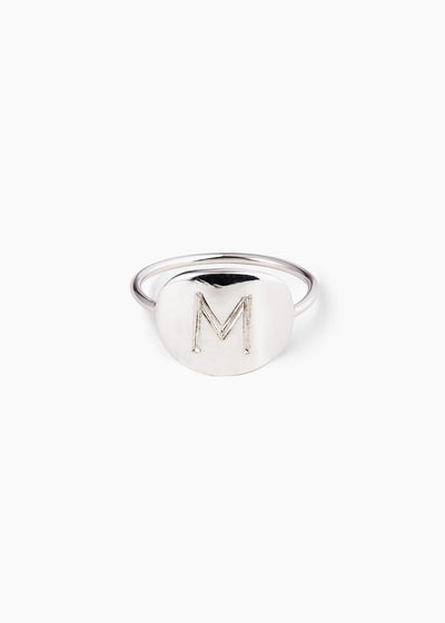 Modern Signet Ring with Complimentary Hand Engraving