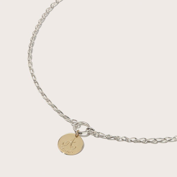 Engraved Disc Eternal Necklace