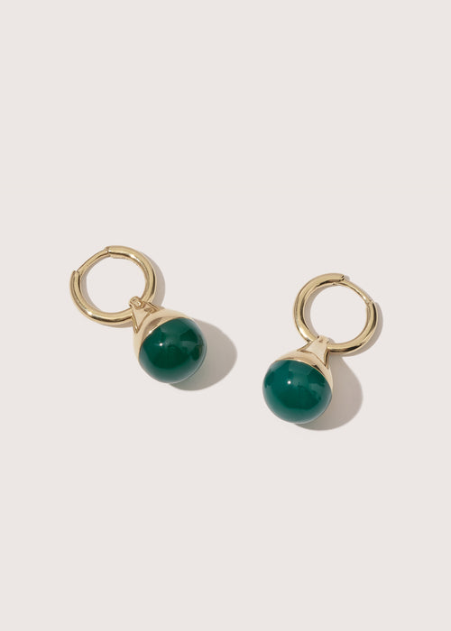 Stilla Green Onyx Earrings