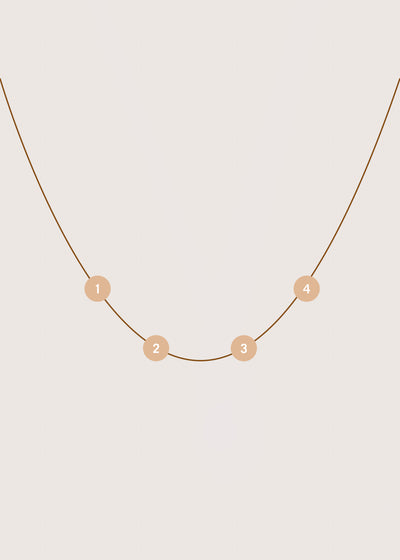 Personalised Tiny Diamond Tag Necklace