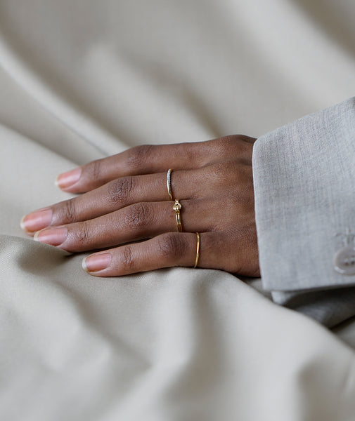14K Yellow Cherub Angel Pinky Ring, Size 4 – Irelia Fine Jewelry