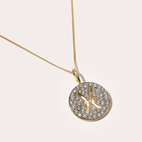 Diamond Zodiac Pendant